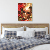 Venezianisch Maskerade Masker Canvas Wand Kunst Afdruk (Insitu (Slaapkamer))