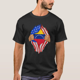 Venezolaans bloed binnen Venezuela - vlag Gift T-shirt