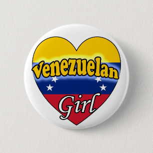 Venezolaans meisje ronde button 5,7 cm
