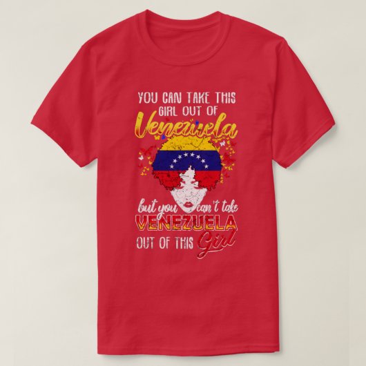 Venezolaans meisje t-shirt (Design voorkant)