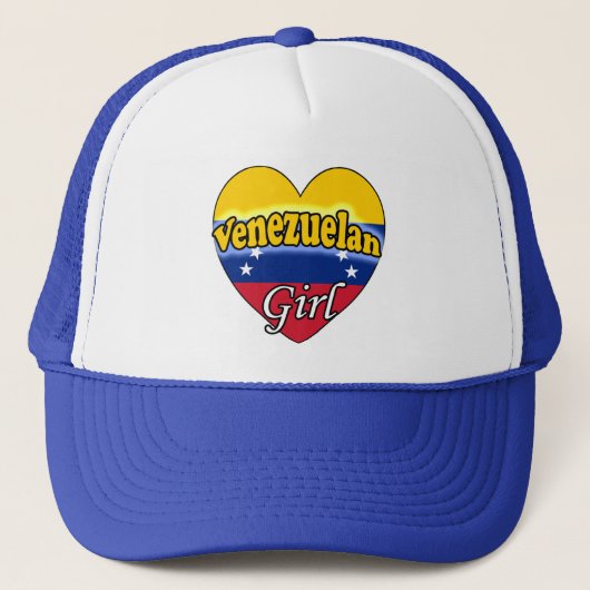 Venezolaans meisje trucker pet (Voorkant)