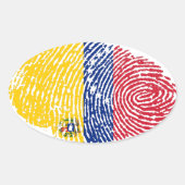 Venezolaans Ovale Sticker (Voorkant)