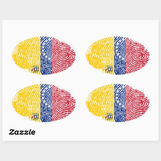 Venezolaans Ovale Sticker (Vel)