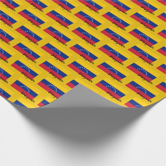 Venezolaans pakpapier, Venezolaans vlaggoud Cadeaupapier (Hoek)