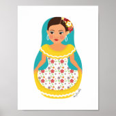 Venezolaans Poster Dancer Matryoshka (Voorkant)