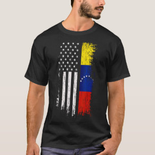 Venezolaans T-shirt met Amerikaanse vlag - Pride V
