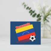 Venezolaans voetbalteam briefkaart (Staand voorkant)