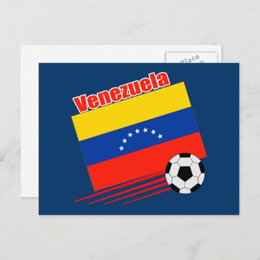 Venezolaans voetbalteam briefkaart (Voorkant / Achterkant)