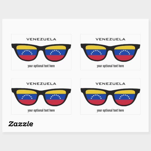 Venezolaanse aangepaste stickers in de schaduw (Vel)