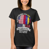 Venezolaanse Amerikaan kent Venezuela vlag T-shirt (Voorkant)