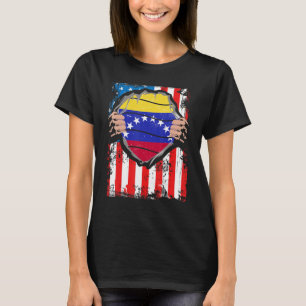 Venezolaanse Amerikaanse Groot Patriot Venezuela v T-shirt