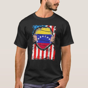 Venezolaanse Amerikaanse Groot Patriot Venezuela v T-shirt