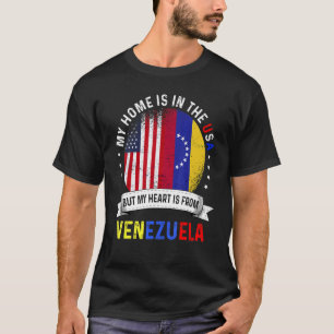 venezolaanse Amerikaanse Patriot Heart is afkomsti T-shirt