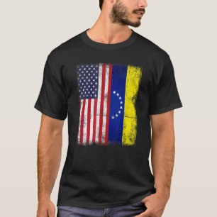 Venezolaanse Amerikaanse vlag Patriotic American C T-shirt