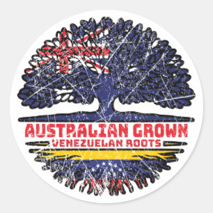 Venezolaanse Australische Australische Australisch Ronde Sticker