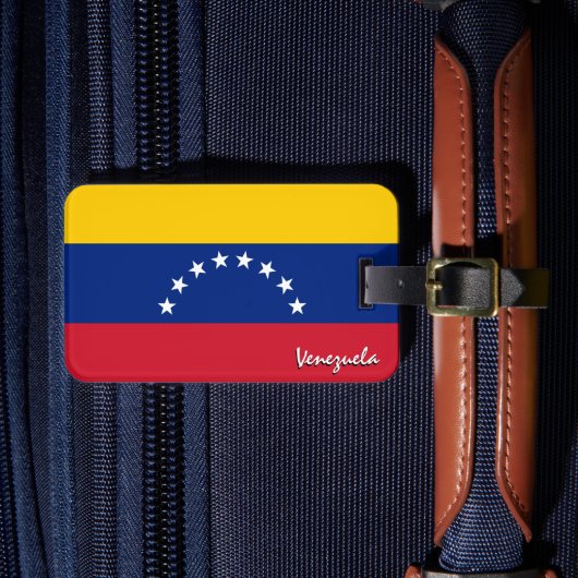 Venezolaanse Bagagelabels, patriottische Venezolaa Bagagelabel (Voorkant Insitu 4)