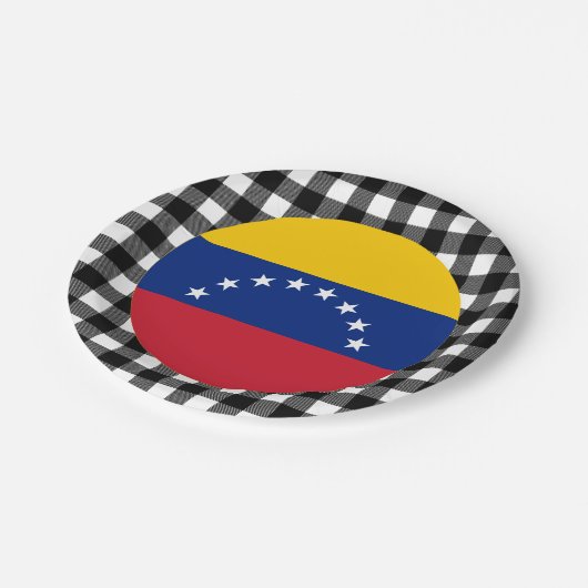 Venezolaanse Bord, buffelpleister en Venezolaanse  Papieren Bordje (Gekanteld)