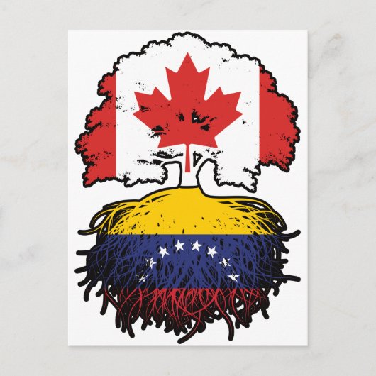 Venezolaanse Canadese Canada - boomstammen Briefkaart (Voorkant)