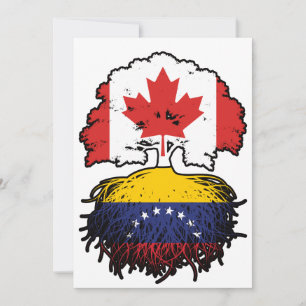 Venezolaanse Canadese Canada - boomstammen Kaart