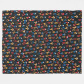 Venezolaanse danspatroon fleece deken (Voorkant (Horizontaal))