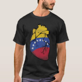 Venezolaanse Hart Vlag T-shirt (Voorkant)