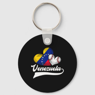 Venezolaanse honkballer Venezuela Vlag Hart Ba Sleutelhanger