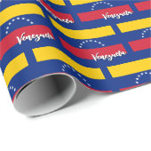 Venezolaanse inpakpapier, Venezolaanse vlag patrio Cadeaupapier (Rol Hoek)