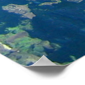 Venezolaanse landschap vanaf vliegfoto poster (Hoek)