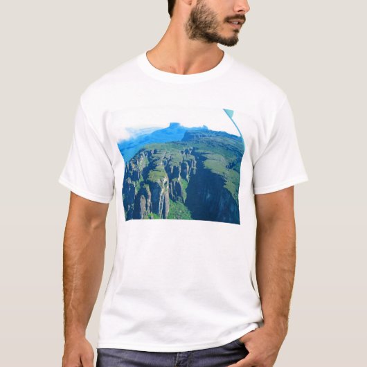 Venezolaanse landschap vanaf vliegfoto t-shirt (Voorkant)