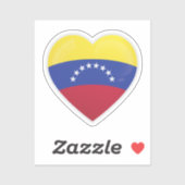 Venezolaanse liefdesvlag sticker (Vel)