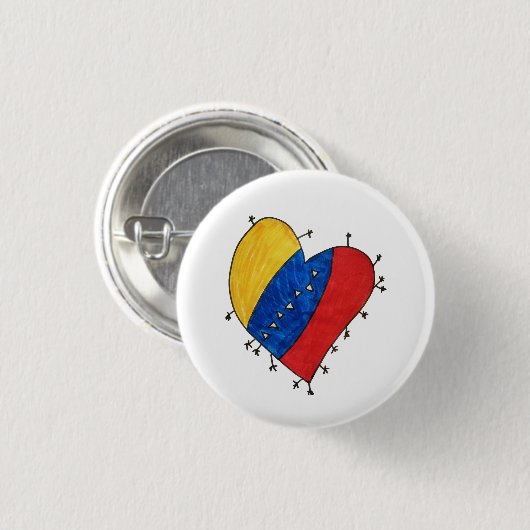 Venezolaanse Nostalgia Button (Voorkant /achterkant)