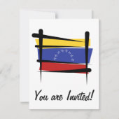 Venezolaanse penseelvlag kaart (Voorkant)