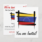 Venezolaanse penseelvlag kaart (Voorkant / Achterkant)