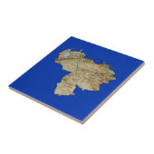 Venezolaanse plattegrond tegeltje (Zijkant)