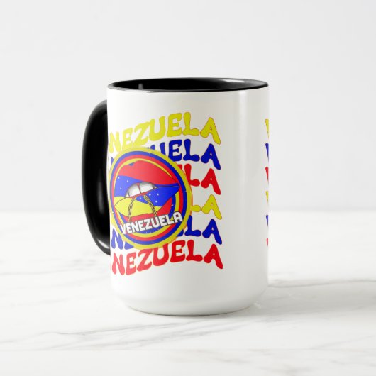 Venezolaanse Pride Lips Mok (Voorkant links)