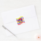 Venezolaanse Pride Lips Vierkante Sticker (Envelop)