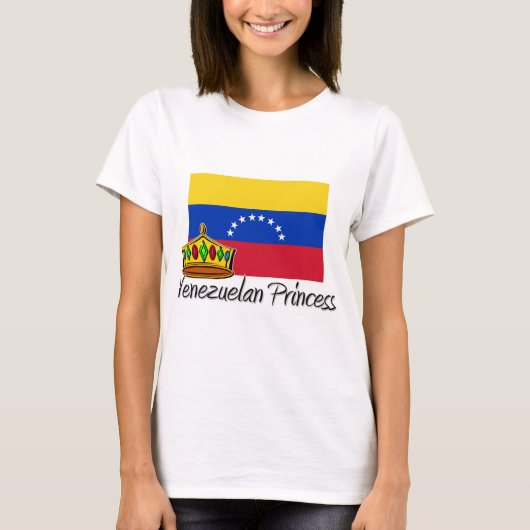 Venezolaanse prinses t-shirt (Voorkant)