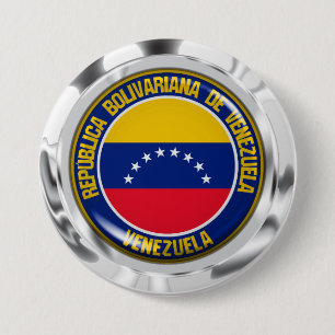 Venezolaanse Ronde Embleem Button 7,6 Cm