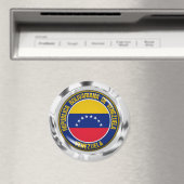 Venezolaanse Ronde Embleem Magneet (Insitu (Vaatwasser))