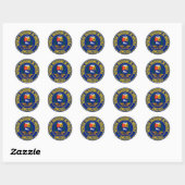 Venezolaanse Ronde Embleem Ronde Sticker (Vel)