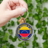 Venezolaanse Ronde Embleem Sleutelhanger (Hand)