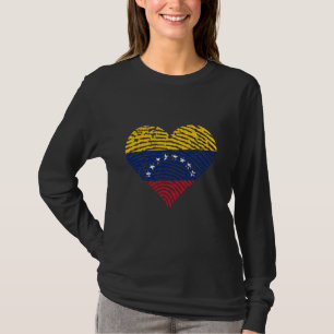 Venezolaanse trots hart Venezolaanse wortels Venez T-shirt