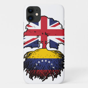 Venezolaanse Venezolaanse Britse vlag over boomsta Case-Mate iPhone Case