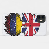 Venezolaanse Venezolaanse Britse vlag over boomsta Case-Mate iPhone Case (Achterkant (horizontaal))