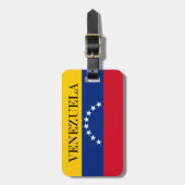 Venezolaanse vlag bagagelabel (Voorkant verticaal)
