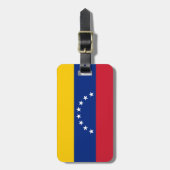 Venezolaanse vlag bagagelabel (Voorkant verticaal)
