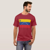 Venezolaanse vlag Basis Donkere T-shirt (Voorkant volledig)