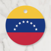 Venezolaanse vlag bedankjes labels (Achterkant)