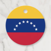 Venezolaanse vlag bedankjes labels (Voorkant)