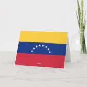 Venezolaanse vlag bedankkaart (Achterkant)